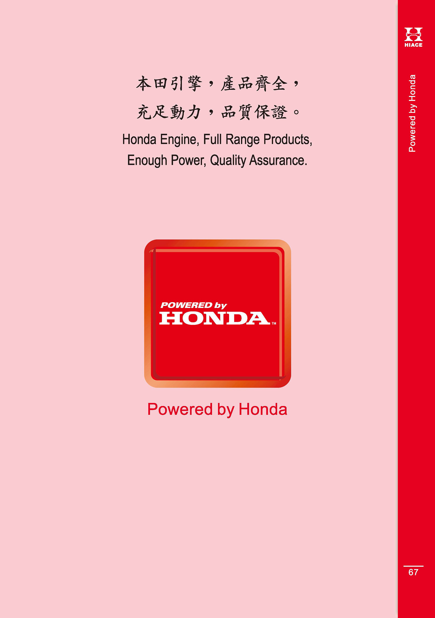 HONDA 系列產品